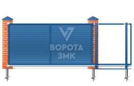 Откатные ворота 1980×2100 Дорхан ЗМК-6886